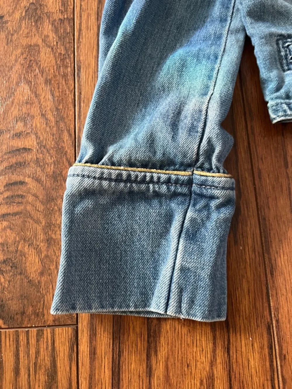 GAP Girls Light Blue Denim Military-Style Jacket